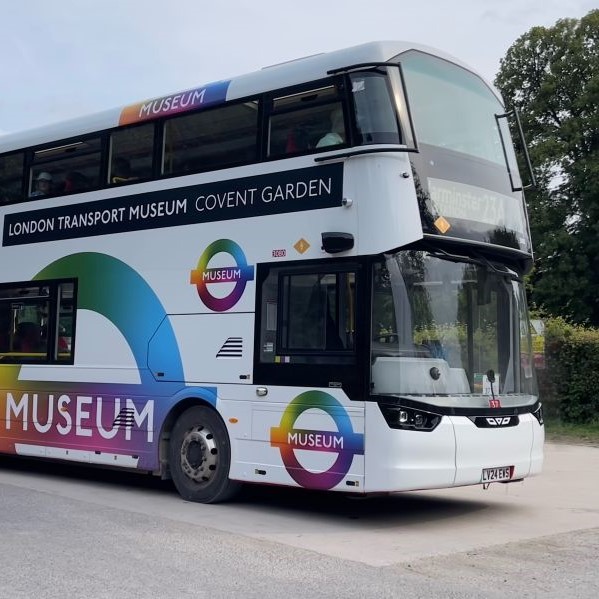 Wrightbus Electroliner Route 133 LTM Museum Wrap Bus At Imberbus Square