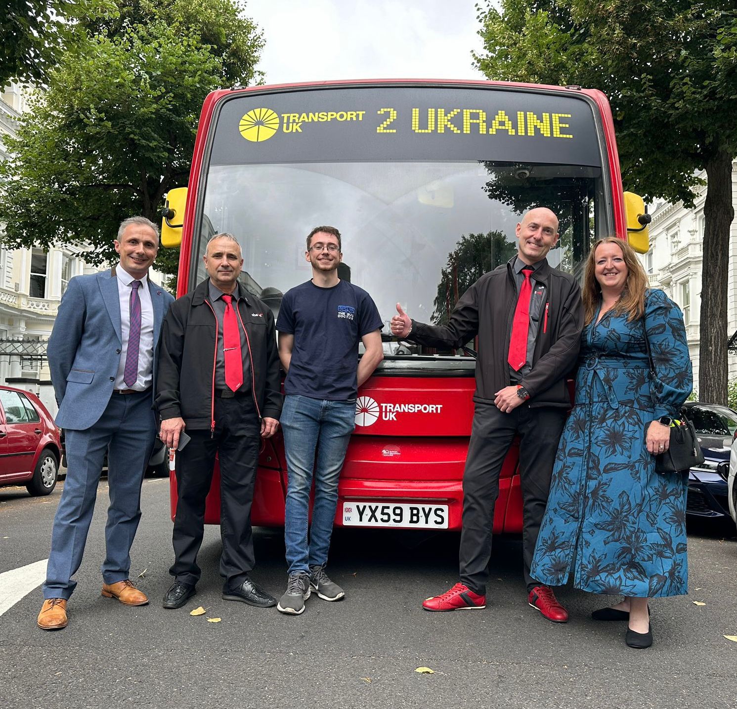 TUKLB Bus Outside The Ukrainian Embassy